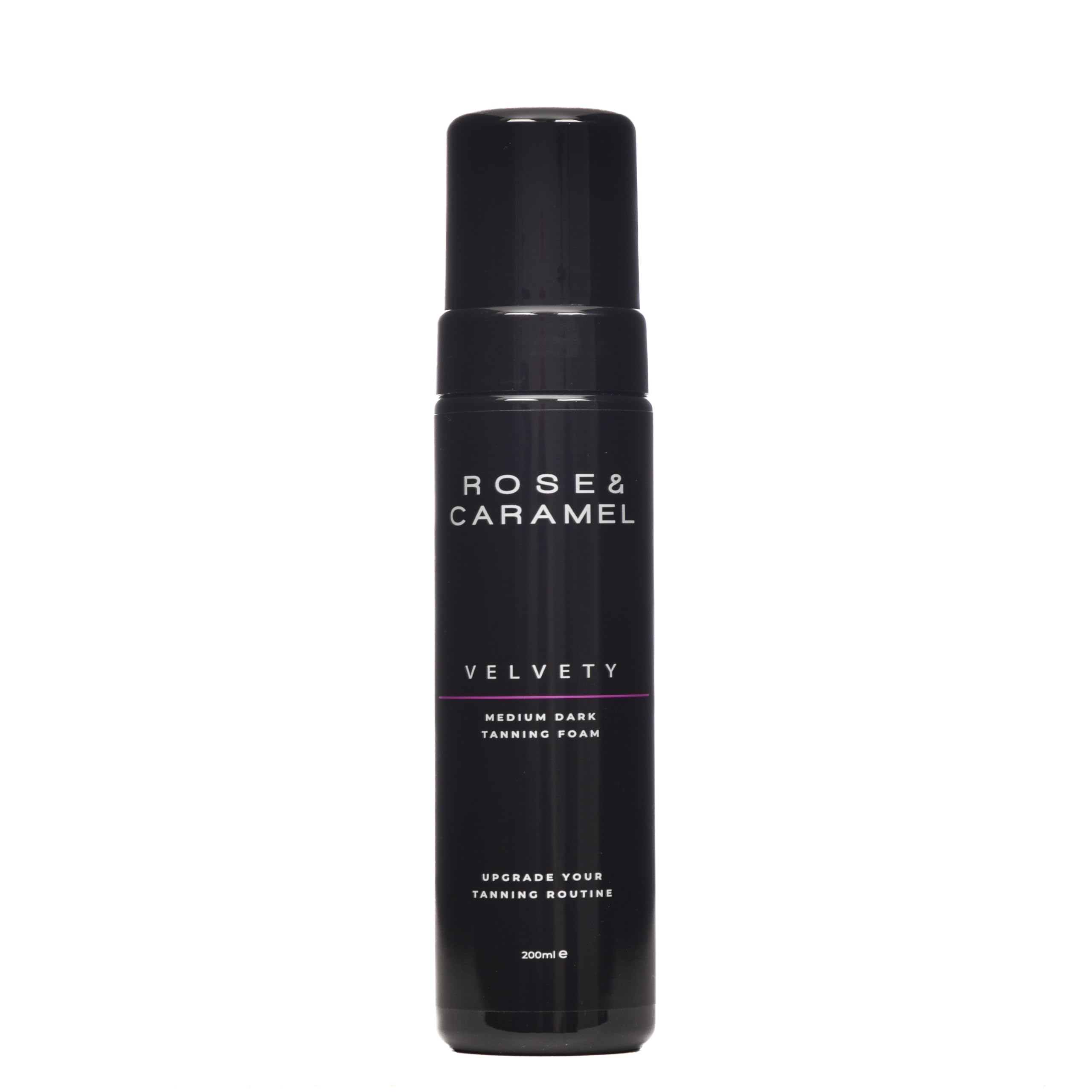 Rose & Caramel Velvety Olive Self Tanning Mousse 200ml, No Orange Tones, Extra Dark Fake Tan, Cruelty Free, Vegan, (Medium - Dark)
