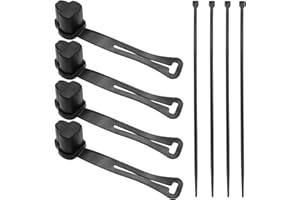 DUZFOREI 4Pcs Universal 3-Prong Weatherproof Plug End Caps, Plug Protectors for Outdoor Use (120V), Prevent Corrosion, Short 