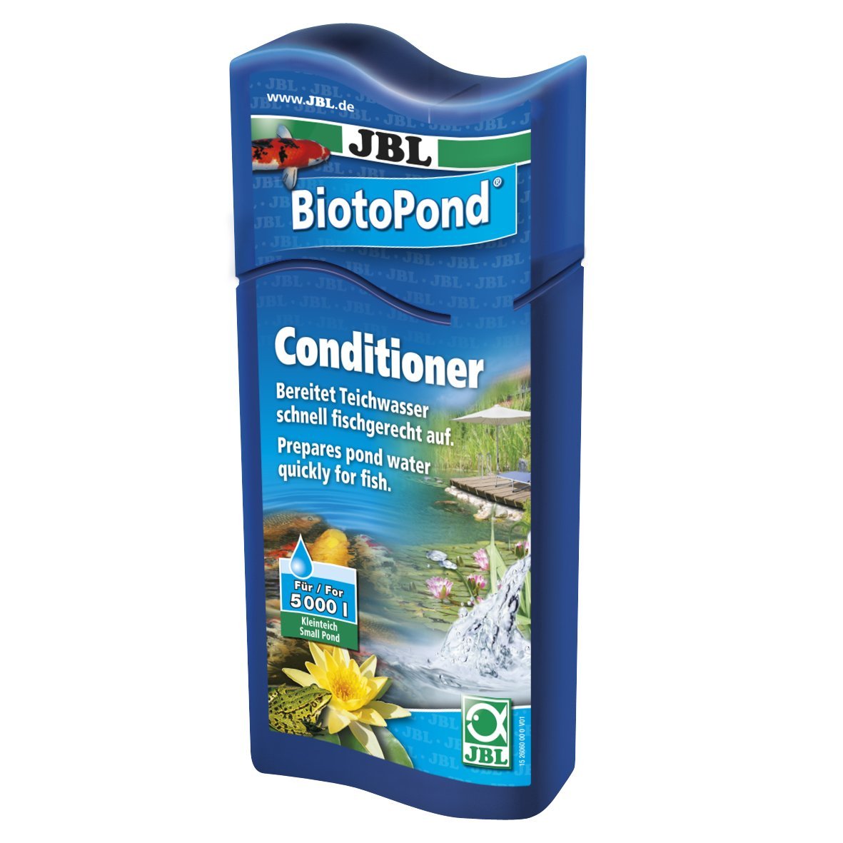 JBL BiotoPond 250 ml, Water conditioner for the treatment of pond water to meet the requirements of fish
