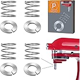 4 Pack Stainless Steel Spring and Washer Compatible with Kitchenaid Stand Mixer 3.5/4/5/6/7/8Qt Kitchen Aid Mixers Accessorie