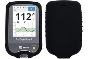 Premium Silicon Case for Freestyle Libre/Freestyle Libre 2 (Continuous Glucose Monitor) (Black)