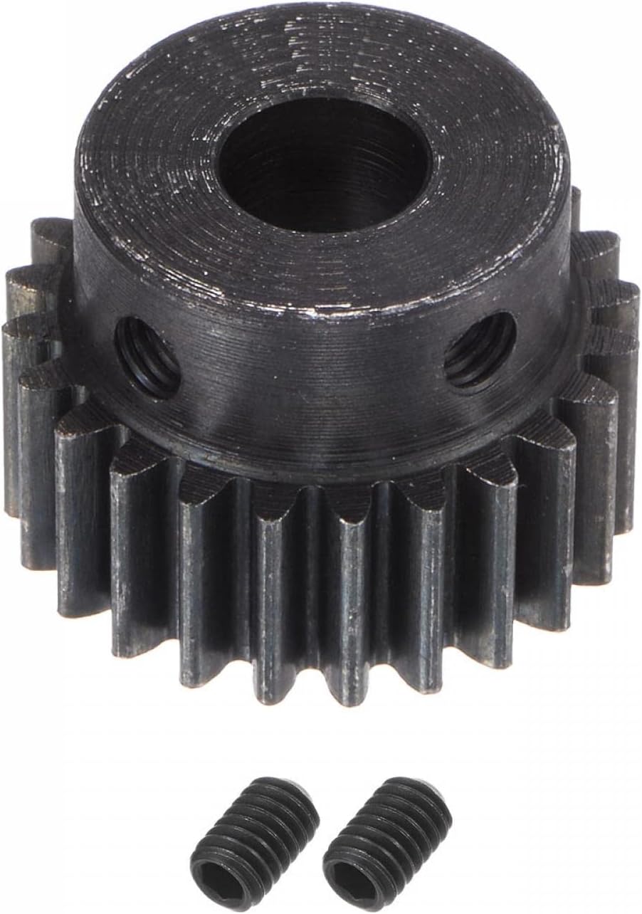 sourcing map Mod 1 24T Pinion Gear 6mm Bore Hardened Steel Spur Gear for RC Car