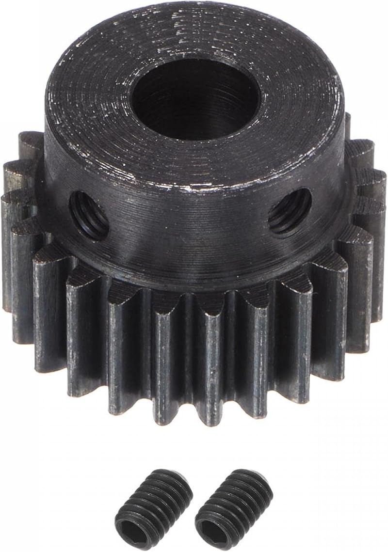 sourcing map Mod 1 24T Pinion Gear 6mm Bore Hardened Steel Spur Gear for RC Car