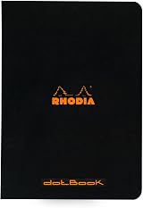 Rhodia 119186C Pack 10 Black A5 Dotted Notebooks 96 pages 80 gsm Clairefontaine