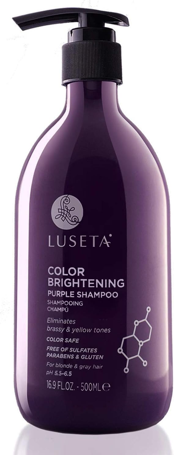 Best Purple Shampoo For Curly Blonde Hair Luseta Purple Shampoo for Blonde Hair 16.9oz, Women Hair Shampoo for