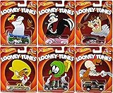 Hot Wheels Looney Tunes 6 Car Set 2014 Pop Culture Taz, Elmer, Marvin, Pepe, Foghorn & Speedy