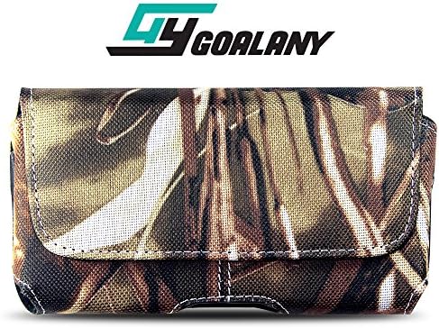 GOALANY iPhone Holster Belt Case for Phone, iPhone 8, iPhone x, iPhone 7, iPhone 6, iPhone 6s, 8,SE,5s,5, Galaxy S8 8, S7, S6, HTC, LG and more [Nylon Canvas Exterior] w/ belt clip Holder pouch (S2)