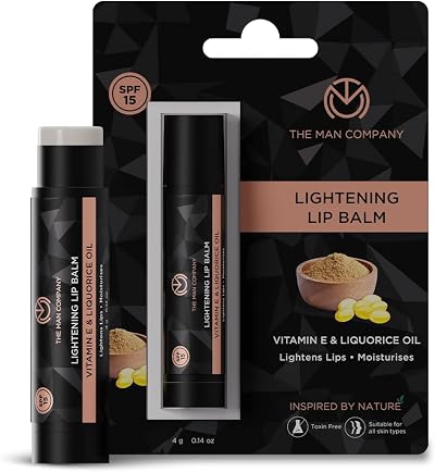 The Man Company Lightening Lip Balm for Natural Tone Hydration & Healthy Lips