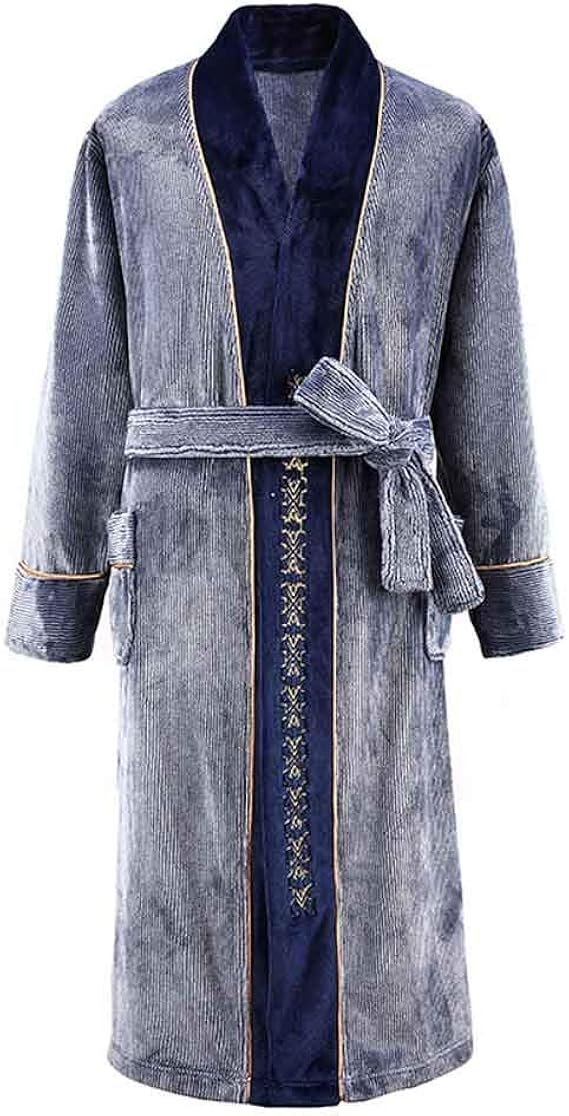 Amazon Mei Yy 浴衣 フランネルナイトガウン男性秋と冬のロングバスローブ男性プラスサイズコーラルフリースウィンターホーム男性 Xlを着用してださい 服 Size Click To Select Xxxl 浴衣 通販