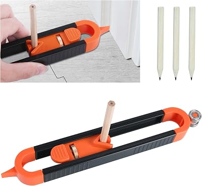 flintronic Scribing Ruler Contour Gauge Lock Irregular Shapes Woodworking