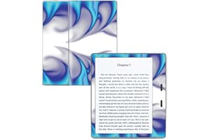 MIGHTY SKINS MightySkins Skin Compatible with Amazon Kindle Oasis 7" (9th Gen) - Blue Fire | Protective, Durable, and Unique Vinyl Decal wrap Cover | Easy to Apply, Remove, and Change Styles | Made in The USA