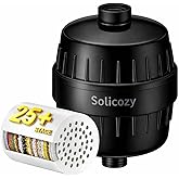 Next-Gen Shower Filter - SoliCozy Shower Water Filter, Water Softener Shower Head Filter, Reduces Dry Itchy Skin, Dandruff, Eczema, and Dramatically Improves The Condition of Your Skin, Hair and Nails