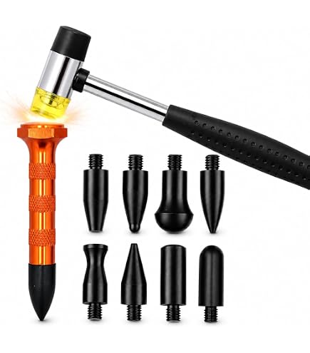 Produktbild von L-MEIQUN 100x Dellenziehdreiecke – Kupferbeschichtet, 2 Mm, Für Bolzenschweißgerät – Ausbeul-Set Für Karosserie