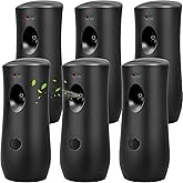 6 Pack Automatic Air Freshener Spray for Home, Fragrance Dispenser Wall Mounted or Free Standing Adjustable Aroma Machines Mu