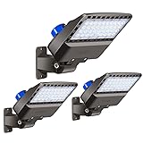 Juyace 150W led Parking lot Light Dusk to Dawn Led