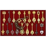 Amazon Com Econoled Fairy Tail Rulercosplay Fairy Tail Lucy Set Of 21 Golden Zodiac Keys Chain For Children Kids Gifts Toys Games