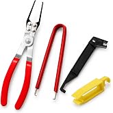 4-Piece Fuse Puller &amp; Relay Puller Pliers Set, Automotive Tool Kit for Hard-to-Reach Fuse Box, ATO Mini Blade Fuse Extractor, Insulated Non-Slip Handle, 304 Stainless Steel, for Car Truck SUV RV