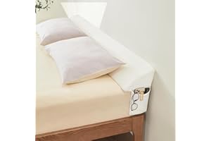 Voctriam Bed Wedge Gap Filler King (76"x 8"x 6") Wedge Pillow for Headboard Gap 0-8" Mattress Gap Filler Pillow to Fill The Gap Between Mattress and Wall with 2 Side Large Pockets