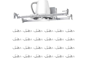 Anyhome 24 Pack 4 Inch Recessed Light Housing,New Construction Recessed Lighting,90° Rotation Hanger Bars,E26 Base,IC Rated,Air Tight,ETL Listed