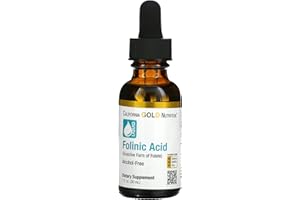 CALIFORNIA GOLD NUTRITION Folinic Acid, Bioactive Form of Folate from Calcium Folinate, Alcohol Free, 1 fl oz (30 ml)