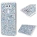 Badalink LG V20 Case Shiny Glitter Sparkle Powder Series Shockproof Drop Protection Soft TPU Flexible Rubber Protective Sratchproof Slim-Fit Colorful Cover for LG V20 - Silver