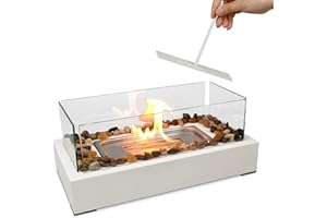 KORNIFUL S'Mores Night - Safer Burning with 4-Glass windshields, Portable Smores Maker, Home & Patio Decor, Gift for Dating Nights, Houswarmings, Parties and Weddings (Gel Fuel was not Included)