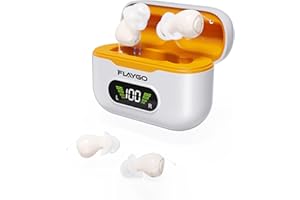 Flaygo Pro Hearing Aids For Seniors with Intelligent Auto-Noise Cancelling, Rechargeable Digital Otc Hearing Amplifiers with Latest 32-Channel, Super Mini Invisible & Comfortable, 7-Days Long Standby, Fast Charging, Clear Sound