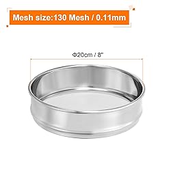 PATIKIL 130 Mesh Lab Sieve, 8" Diameter Test Sieve