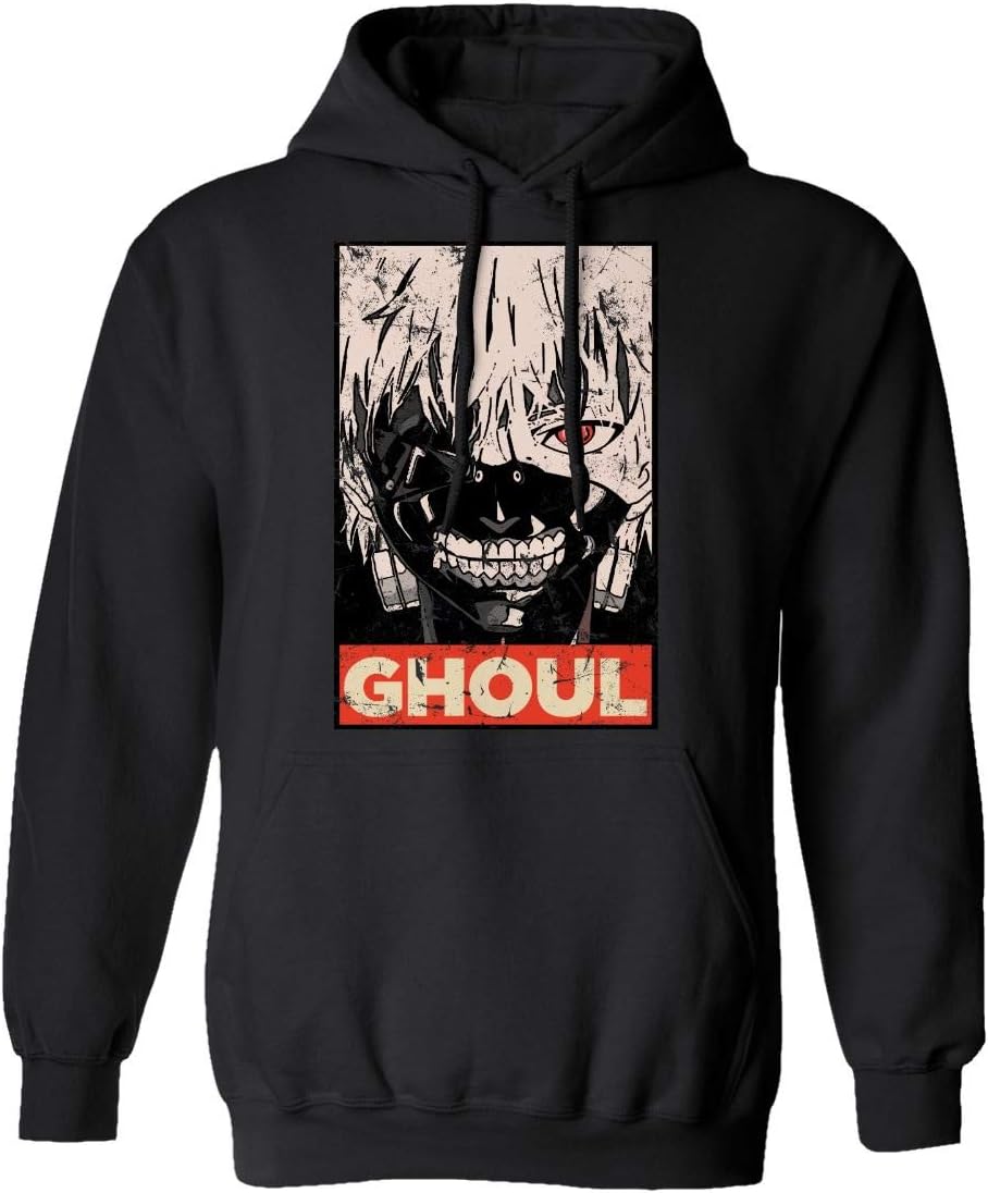 RIVEBELLA New Graphic Shirt Anime Manga Novelty Tee Ghoul Men's Hoodie Hooded Sweatshirt