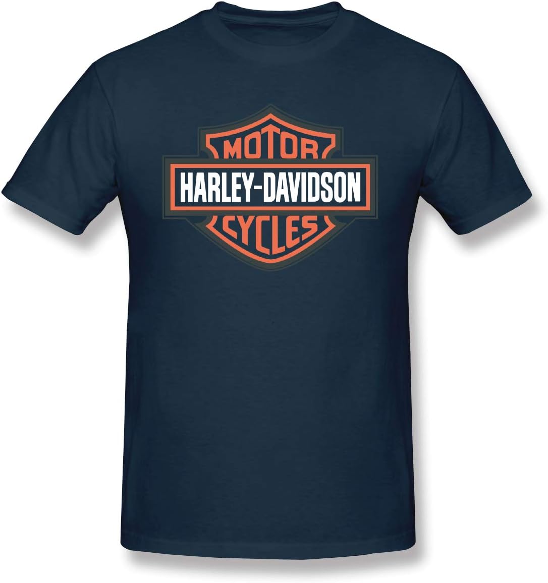 Harley Davidson Logo (3) Shirt Fashion Tee Short Sleeve T-Shirt for Mens Black