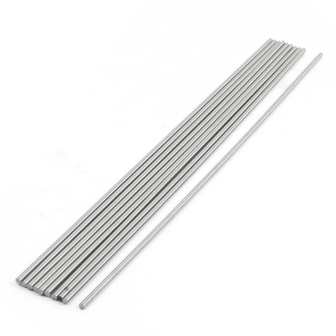Sourcingmap 2mm x 200mm Grooving Tool Round Turning Lathe Bars Silver Tone 10 Pcs