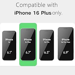 LoeoeL for iPhone 16 Plus Clear Case Rectangle