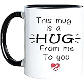 Best Friend Gift Ideas,Thinking of You Cup Gifts for Women,This Mug is A Hug From Me to You Insulated Coffee Mug,Encouragement Gifts for Women,Hug Mugs for Birthday Present