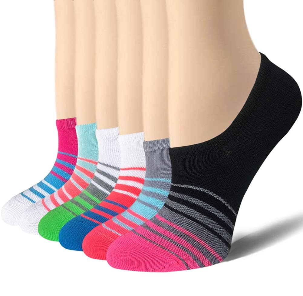 Women Flat Liner Socks with NonSlip Grip AUDTOPEM Womens No Show Socks