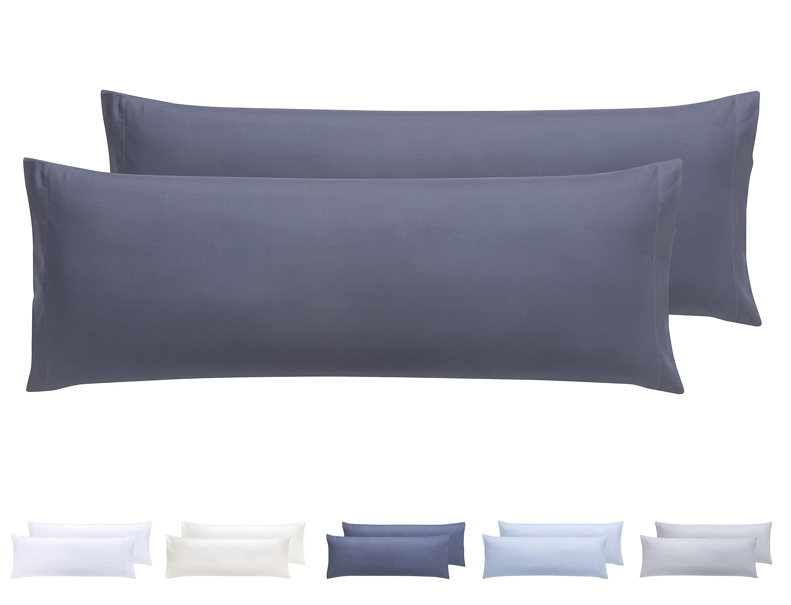 Todocama Set of 2 Pillow Covers, Extra Soft Microfibre, Hypoallergenic