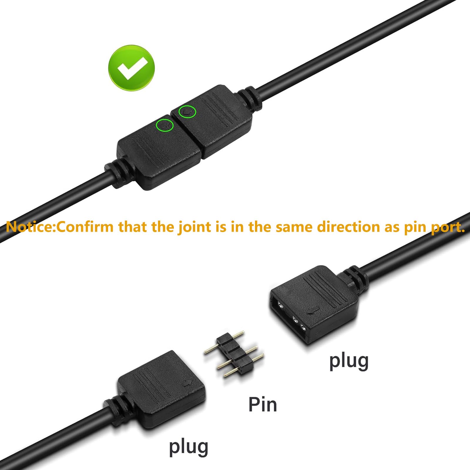 Mua BULIK 5V 3Pin ARGB Extension Cable,Motherboard Port to SM3P 1-to-1 ...