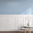 Colingmill 3 Set Accent Wall Molding Kit Premade Wainscoting Panels Wall Molding Peel and Stick Panel White Pre Cut Trim for Walls Picture Frame Molding for Home Decoration(12 x 24 Inch)