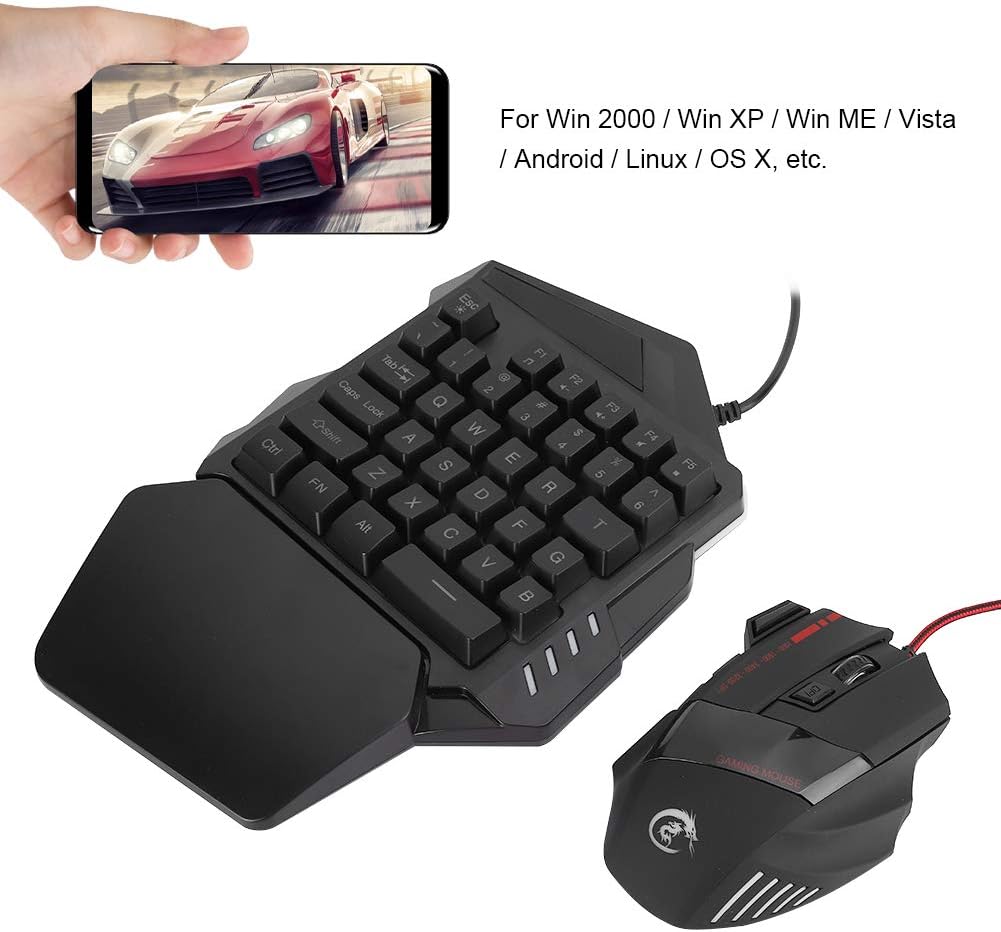 One Hand Gaming Keyboard Mouse Combo - Image 5