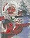 EOBROMD 5D Diamond Painting Kit, Full Drill DIY Embroidery 3D Diamond Painting Wall Sticker for Home Decor - Santa Claus and Snowman 12 x 16inch