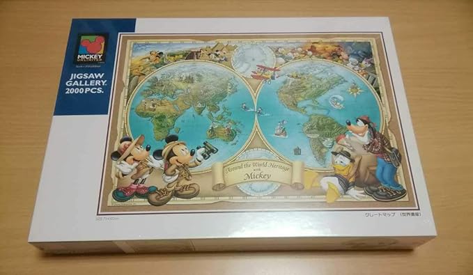 Amazon Disney ディズニー グレートマップ 世界遺産 ジグソーパズル 00ピース 新品 未開封 テンヨー ミッキー ジグソーパズル おもちゃ