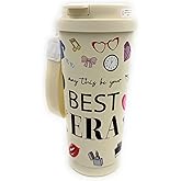 Aeisage May This Be Your Best Era Gift Insulated Tumbler Singer Inspired Travel Mug18 Ounce Stainless Steel Water Bottle with Dual Lids Straw and Portable Strap Fashional Coffee Cup for Music Fans