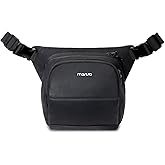 MOSISO Camera Bag, Camera Sling Bag for Photographers, Double Layers Camera Shoulder Bags for DSLR/SLR/Mirrorless Cameras, Waterproof Crossbody Padded Camera Purse for Canon/Nikon/Sony, Black