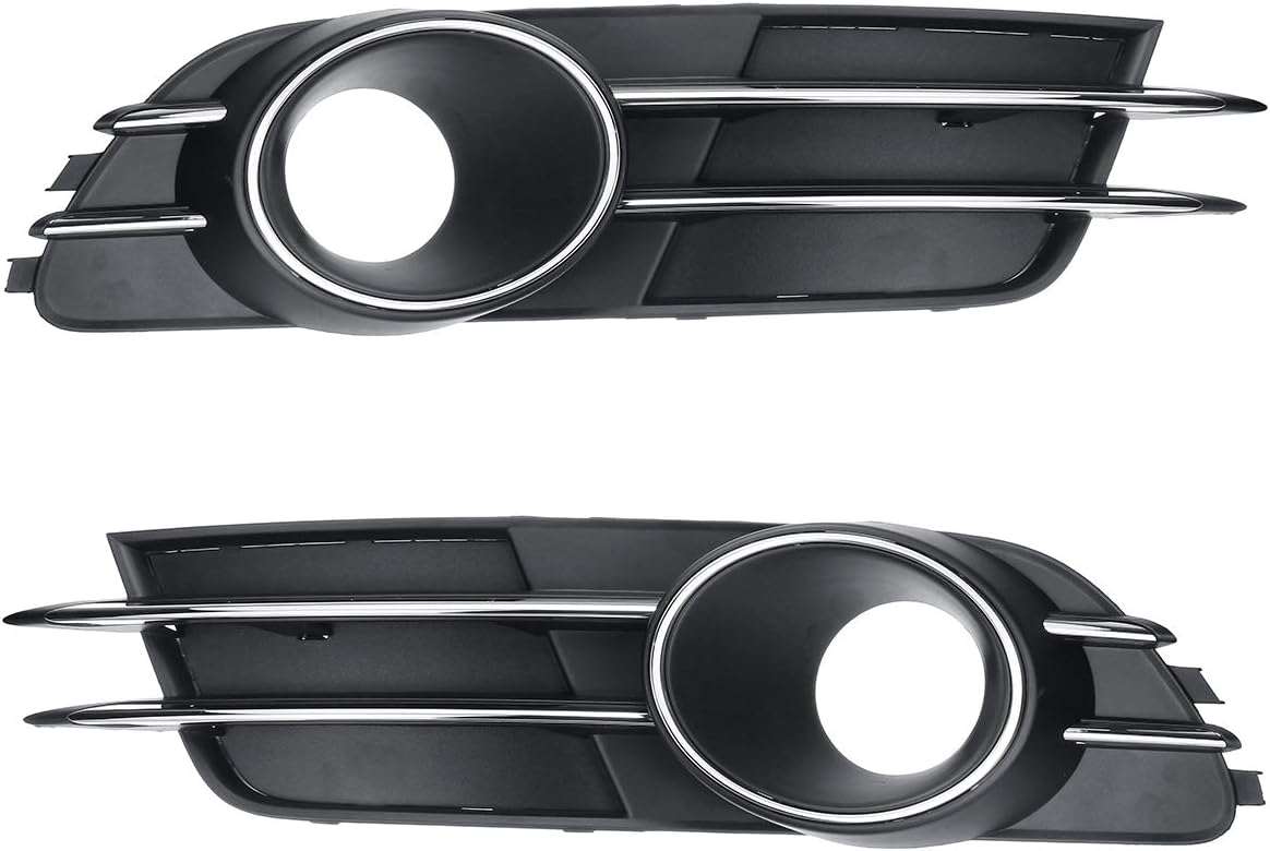 ZHANGAO Front Lower Bumper Fog Light Grille Lamp Cover Vent Pair for AUDI A6 C7 2011-2017 Decorative lights