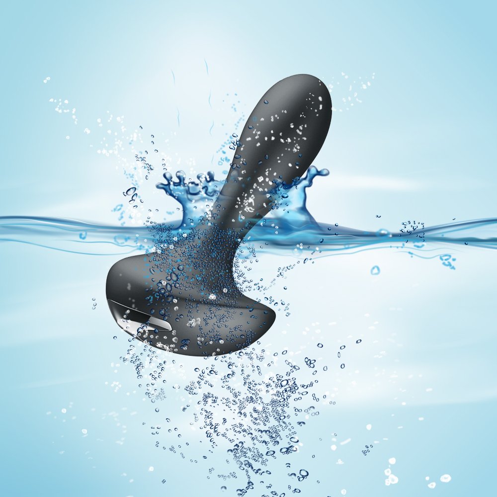 Kinkly Prostata Massagegerät mit Fernbedienung,Analvibrator Prostate Massage Stimulator Masturbator Analplug mit 10 Vibrationsmodi,100% Medizinisches Silikon Spielzeug für Paar mit 25ml Gleitmittel