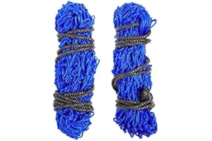 perixir Slow Hay Feeder Hay Net, Freedom Hay Feeder for Horse, Goat,Cattle, 40" with 4" Mesh Holes,Full Day Feeding, Blue 2 PCS