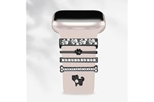 5Pcs Charms for Apple Watch band 41mm 45mm 40mm 44mm 38mm 42mm 46mm 49mm Women,Diamond+Metal Jewelry Decorative Ring For iWat