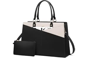 Laptop Tote Bag for Women 15.6 Inch Waterproof Leather Computer Bags Women Business Office Work Bag Briefcase