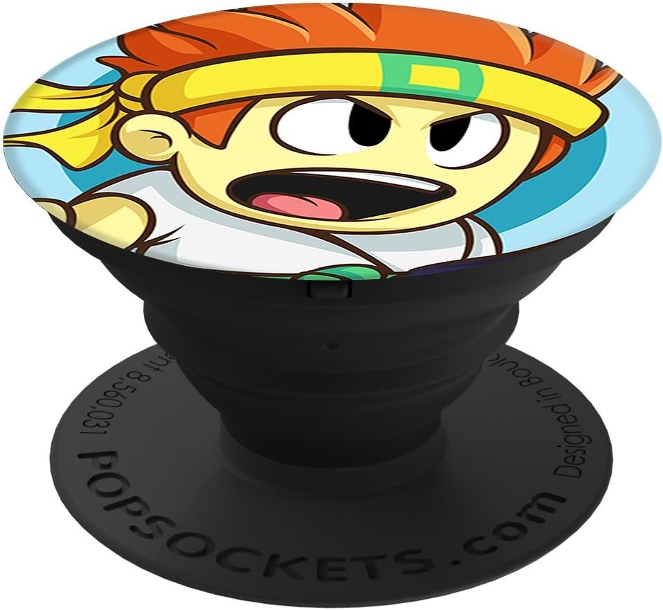 Halfbrick Dan the Man PopSockets Stand for Smartphones & Tablets - Black [Amazon Exclusive]