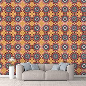 Wall Mural Beautiful Pattern Colorful Texture Removable Self-Adhesive Large Wallpaper - 66x96 inches
