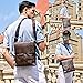 VICUNA POLO Shoulder Bag Business Man Bag Messenger Bag for Men Crossbody Bag (brown)